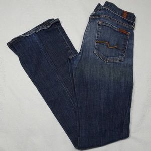 7 For All Mankind FLARE Blue Jeans Size 27